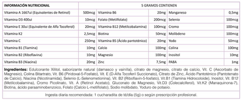 Mindlinx multinutriente polvo-150 grs