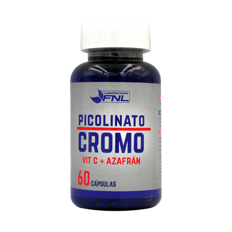 Picolinato de cromo+vitamina C+azafrán-60 cáps