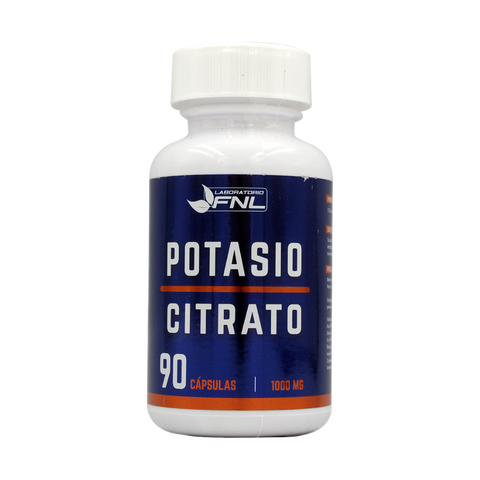 Potasio citrato 1.000 mg-90 cáps – Ortomolecular Chile