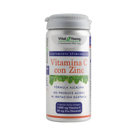 Vitamina C con zinc 1.000 mg/22 mg-60 cáps